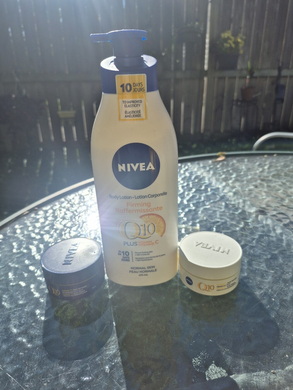 NIVEA Q10 Firming Body Lotion, Q10 Anti Wrinkle Day & Night Cream Lot